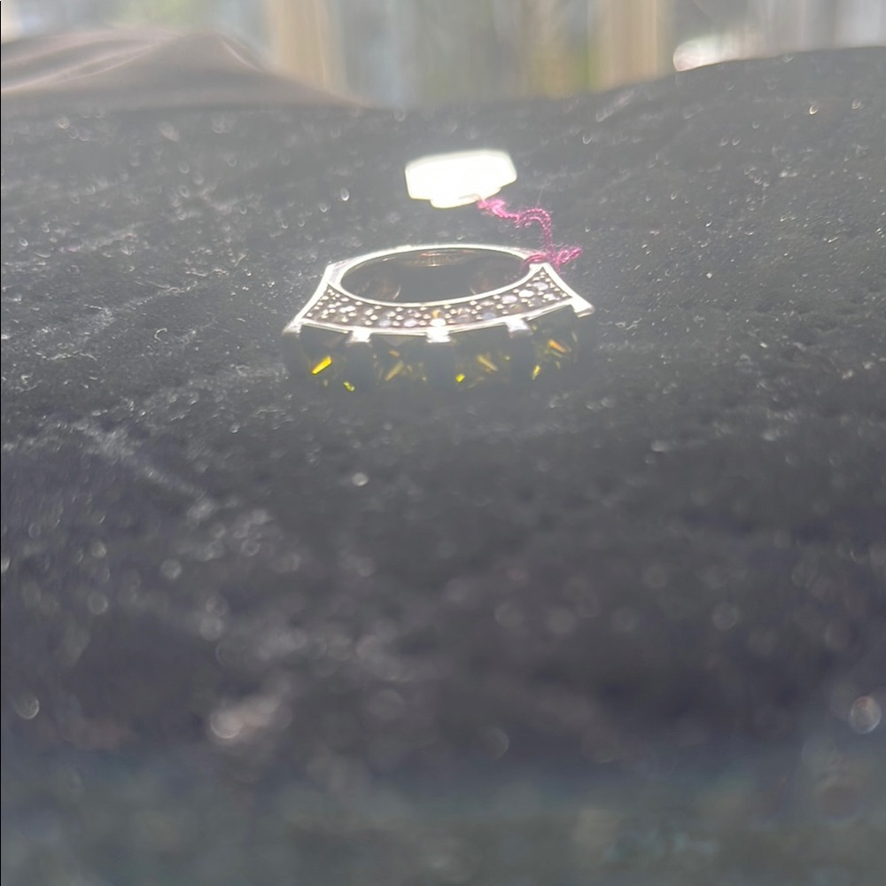 Elegant Silver Ring with Gemstones